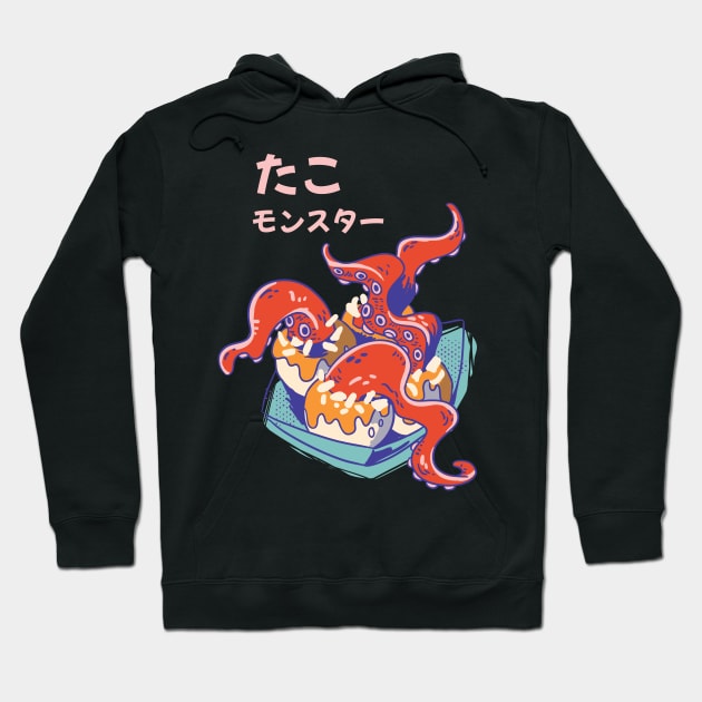 monster takoyaki Hoodie by Dilectum